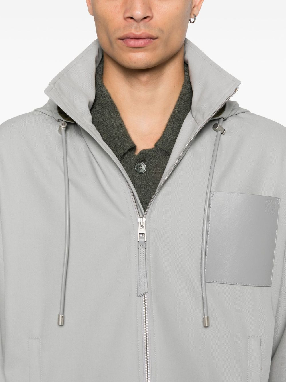 hooded cotton jacket - 5