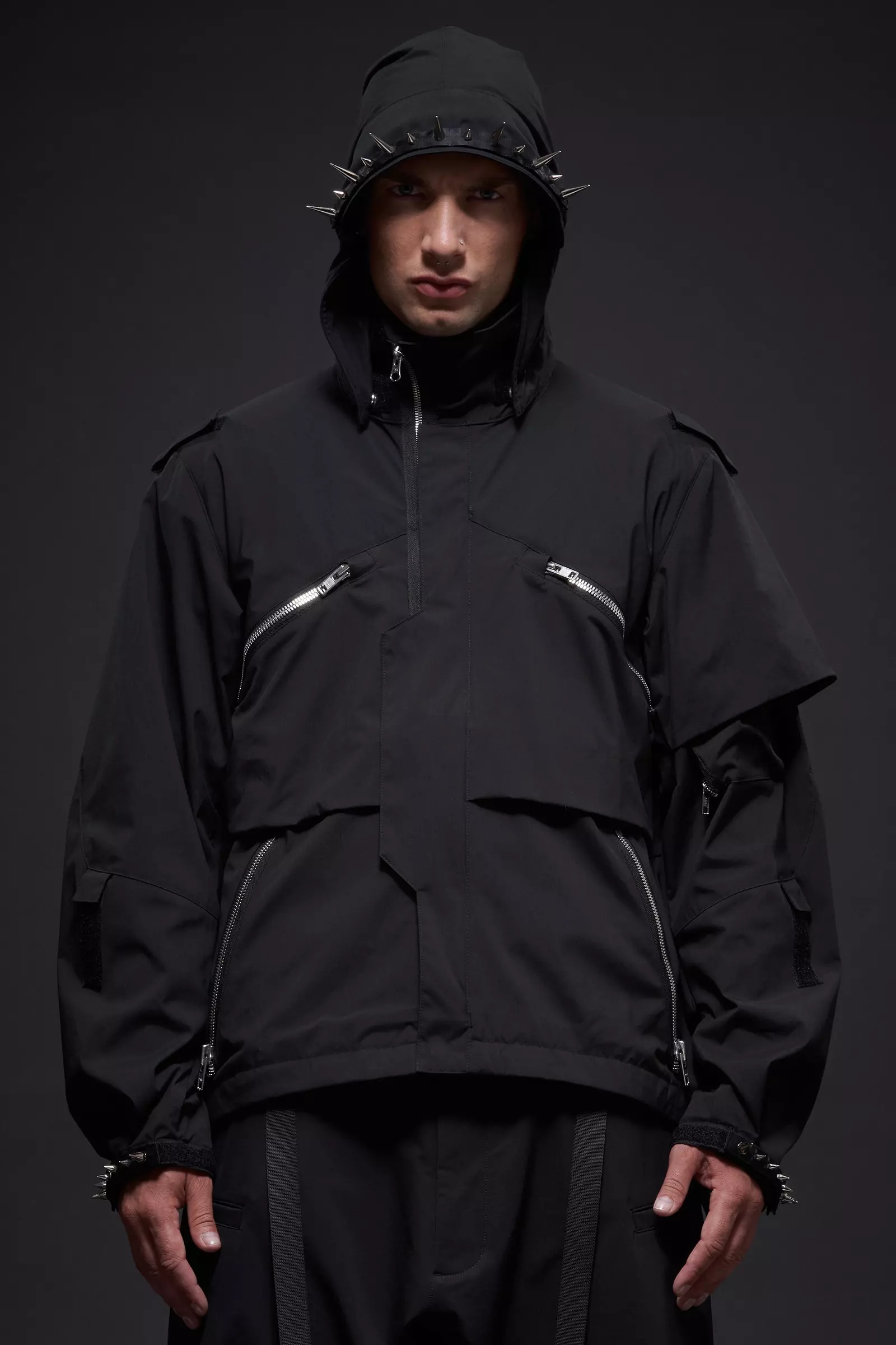 J1WB-E Encapsulated Nylon Interops Jacket Black - 9