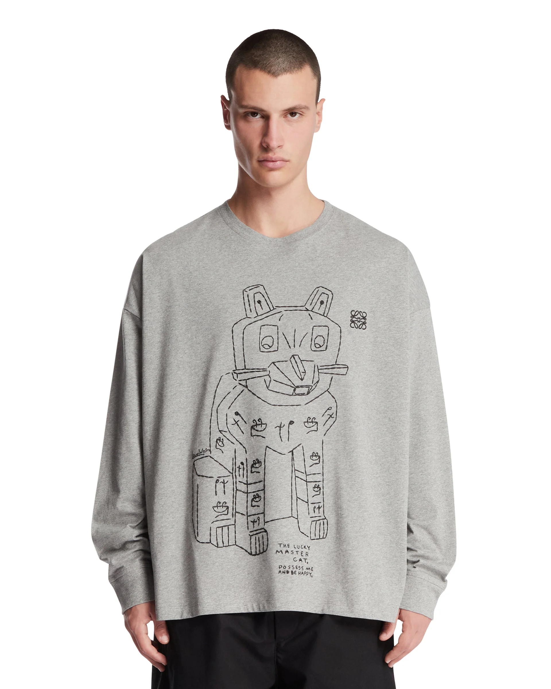 Gray Printed T-Shirt - 1