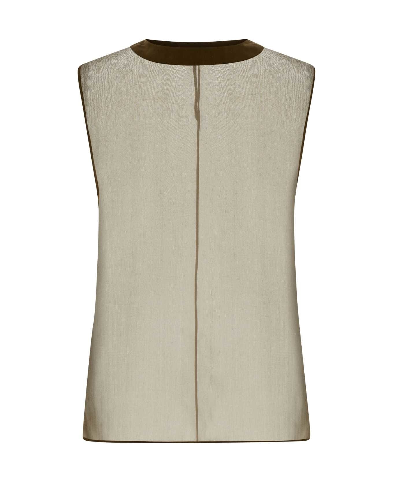 Khaki Muslin Top - 1