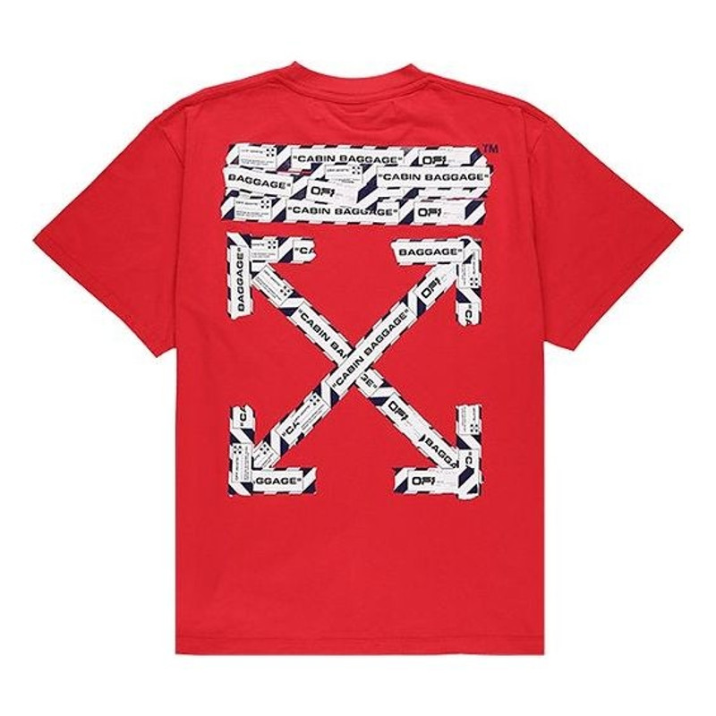 Off-White Off-White SS20 Airport Tape Print For Men Red OMAA038S201850032088 outlook