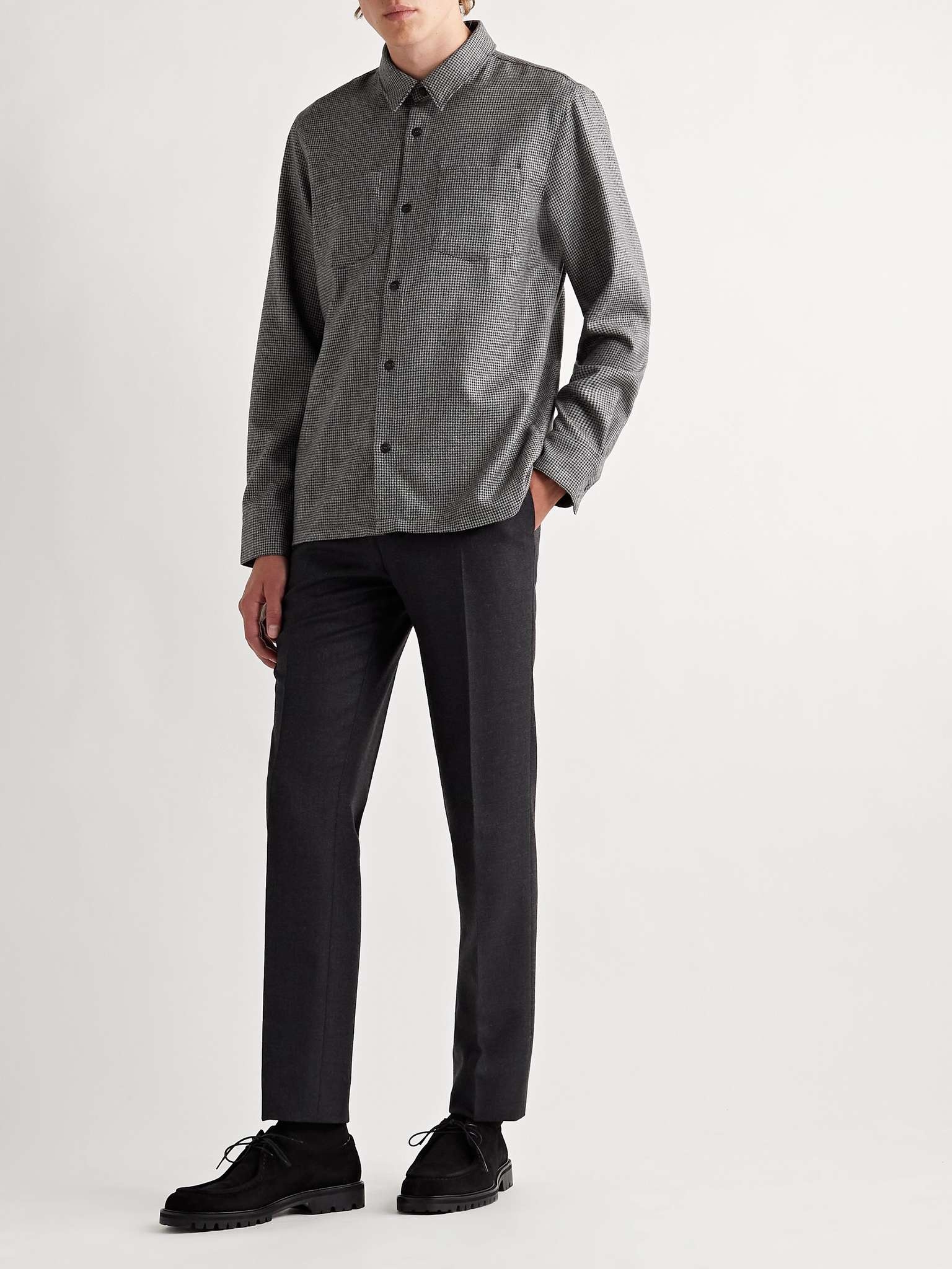 Pepper Puppytooth Wool Overshirt - 2