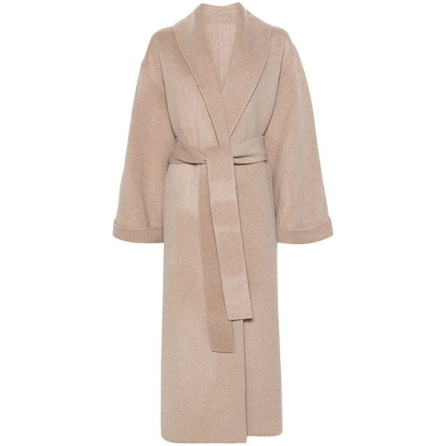 Trullem belted wool coat - 1