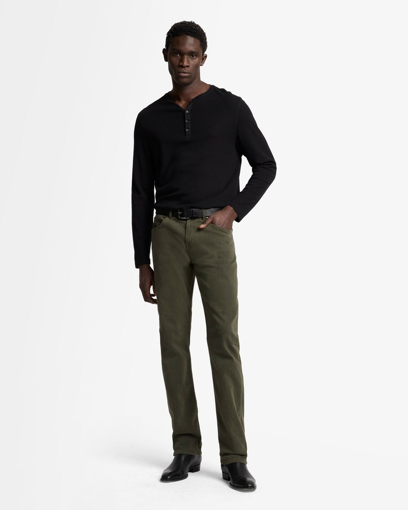 7 For All Mankind Left Hand The Straight In Dark Olive outlook