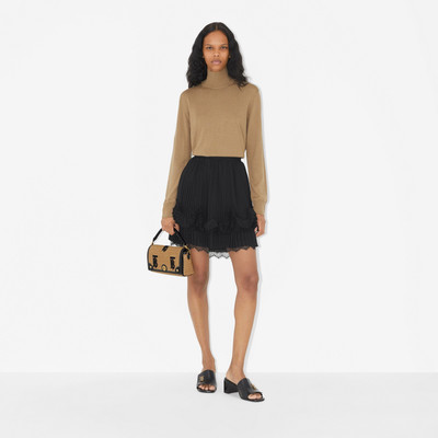 Burberry Lace Trim Pleated Mini Skirt outlook