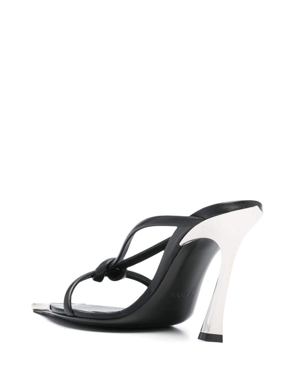 95mm leather knotted sandals - 3