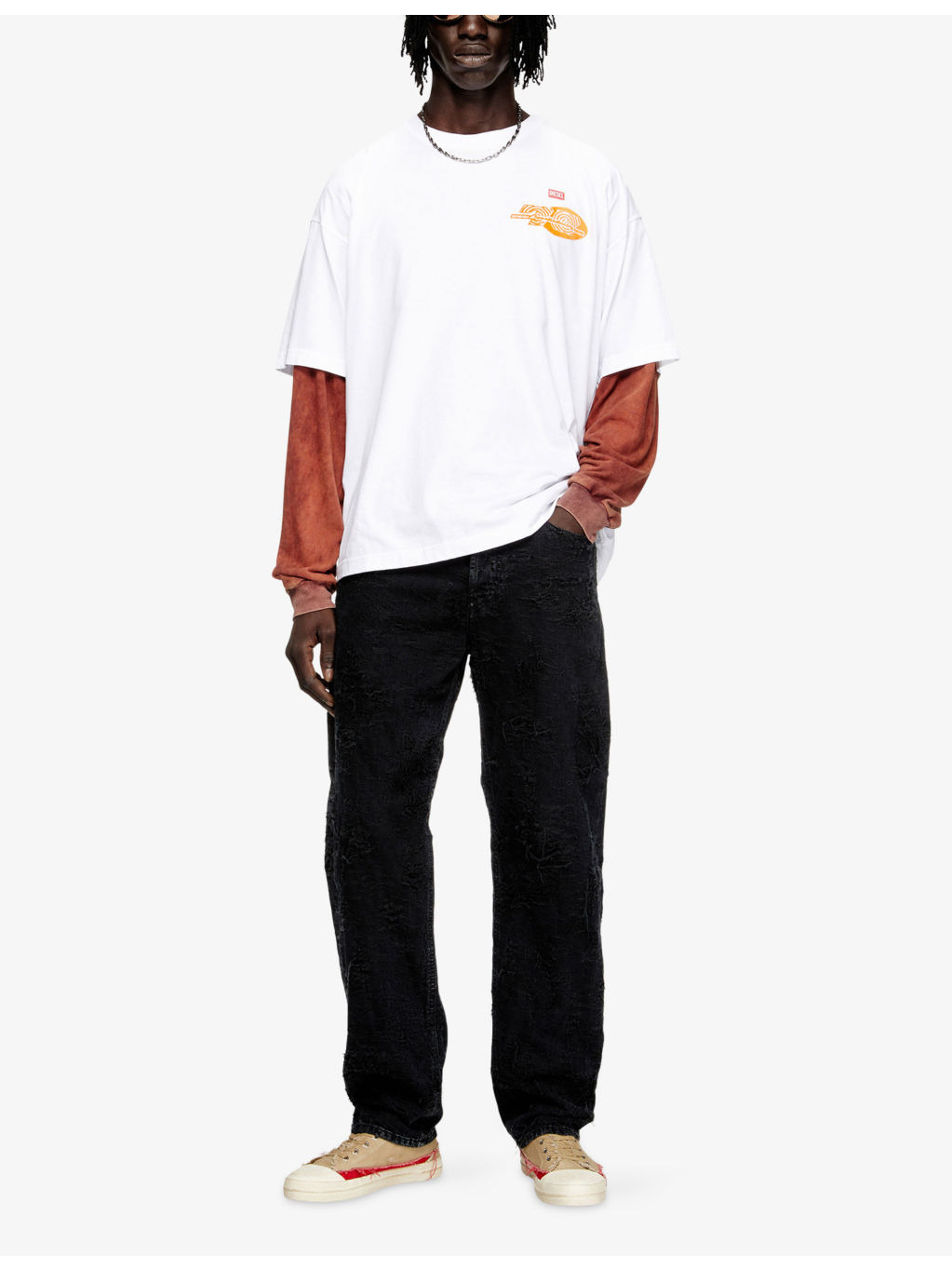 T-Boxt-T23 Graphic-Print Cotton-Jersey T-Shirt - 2