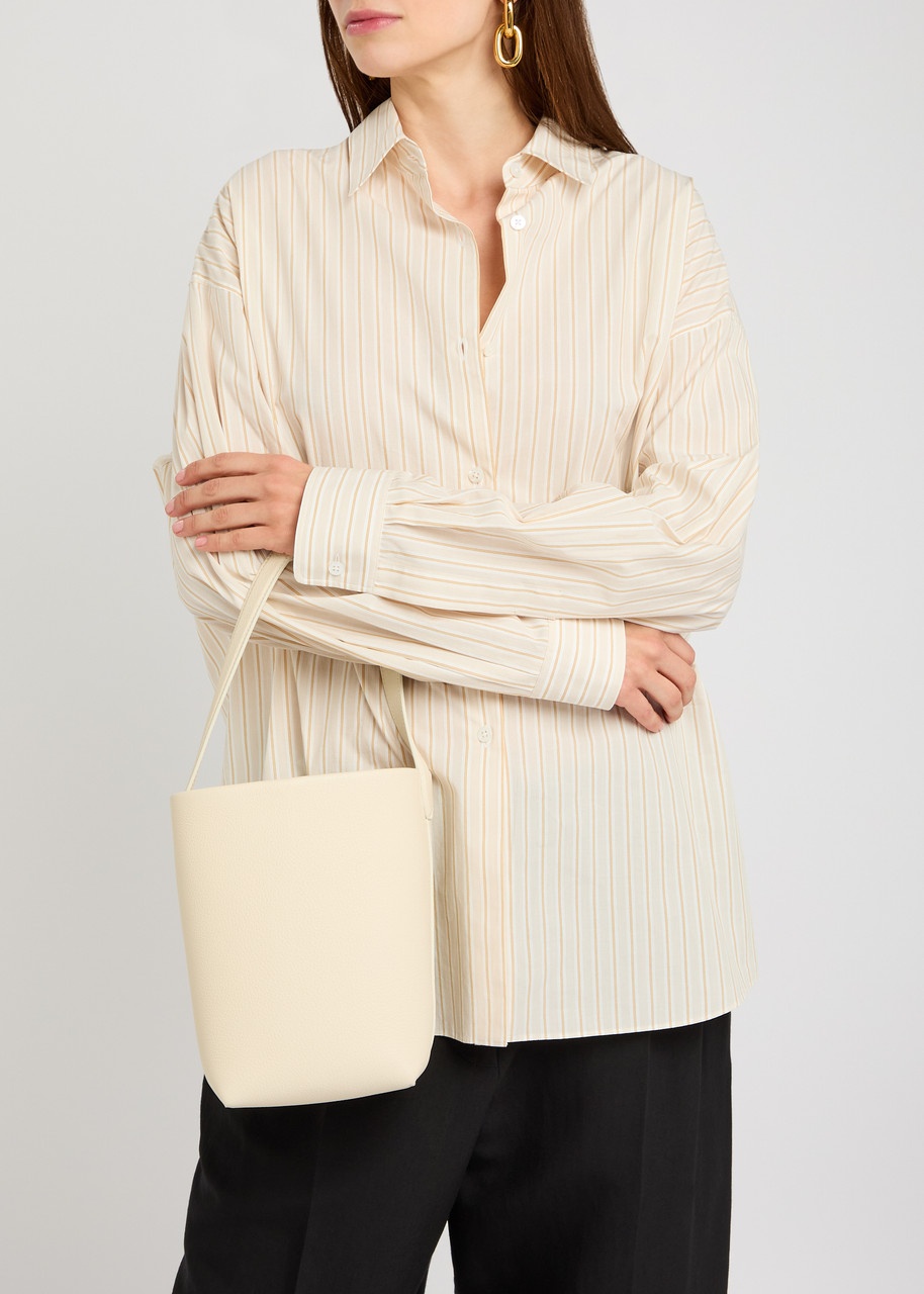 The Row Small Park Grained Leather Tote - 5