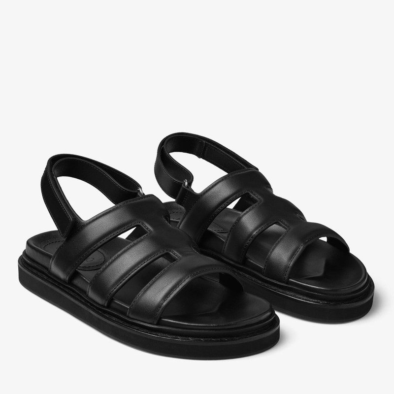 Cove Sandal Black Box Calf Leather Sandal 2