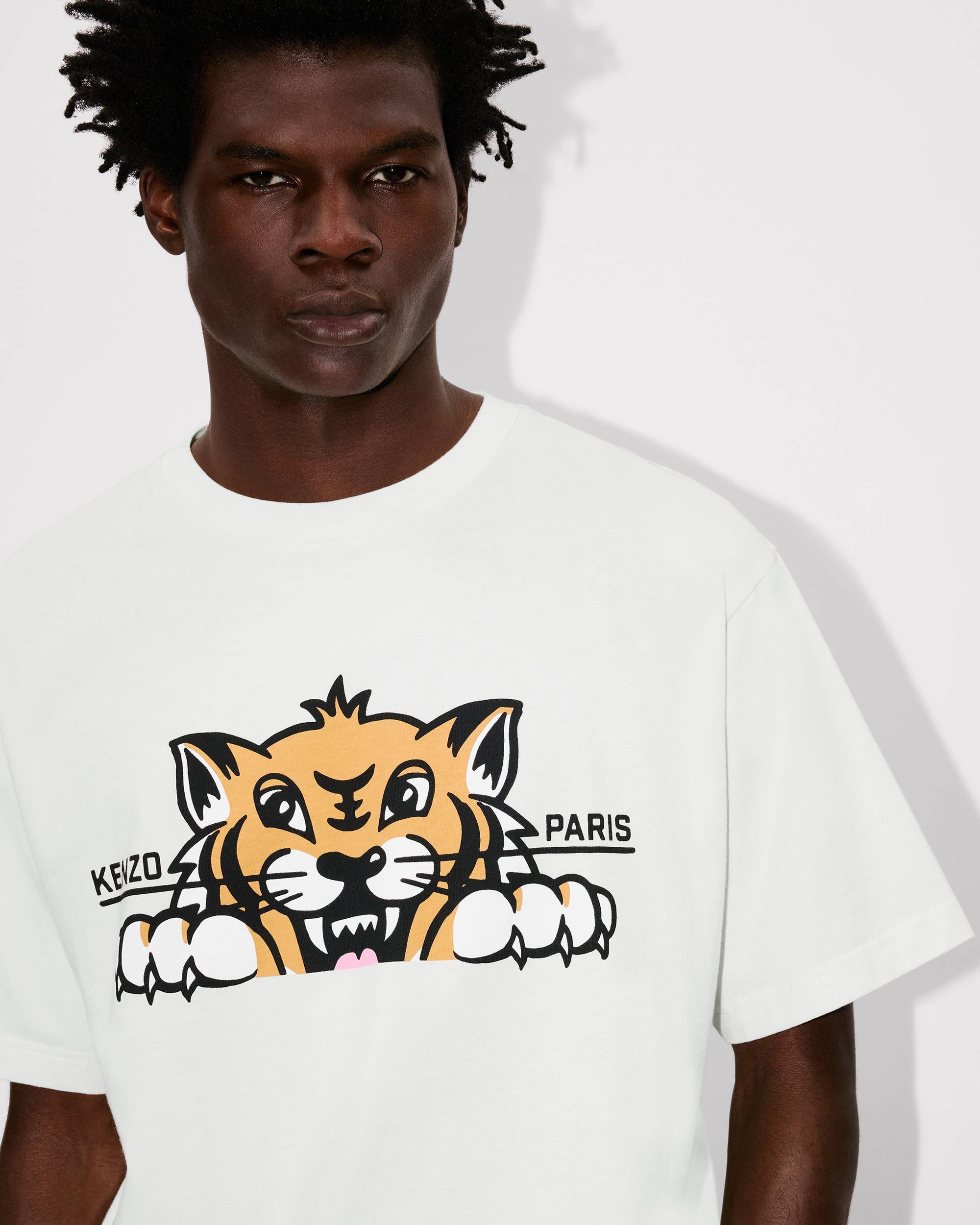'KENZO Happy Tiger' oversized T-shirt in cotton - 6