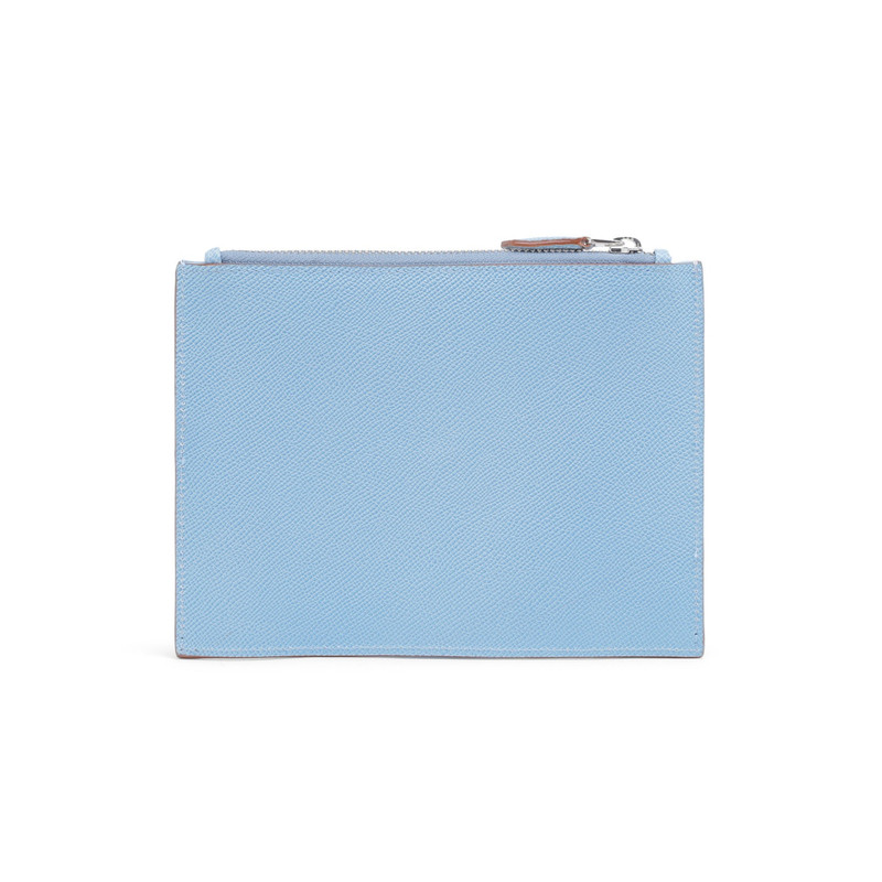 Light blue Saffiano leather mini pouch 4
