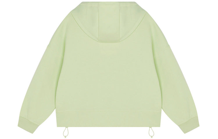 (WMNS) New Balance Casual Hoodie 'Light Green' AWT13338-CFG - 2
