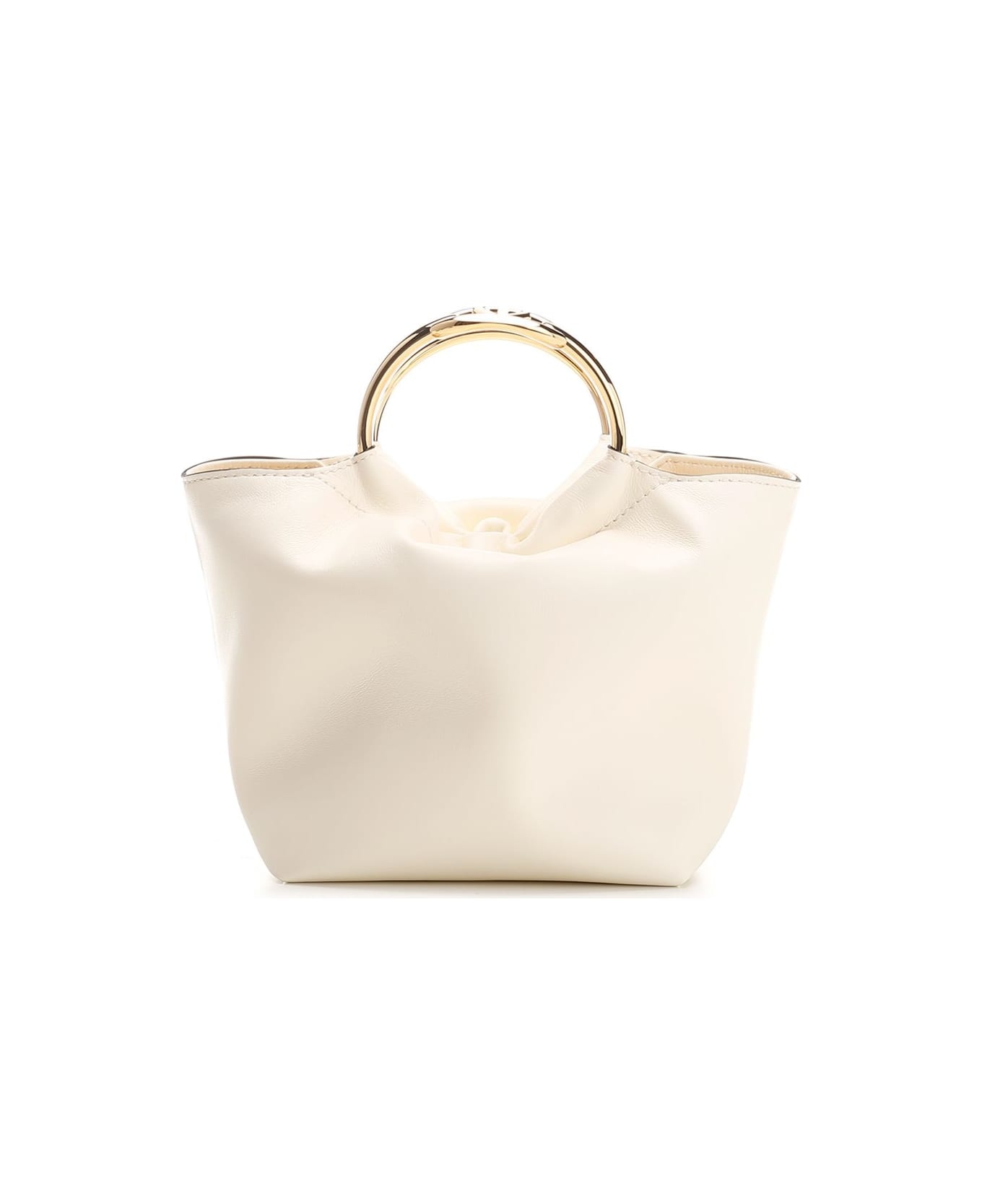 Mini Ivory Nappa Tote - 1