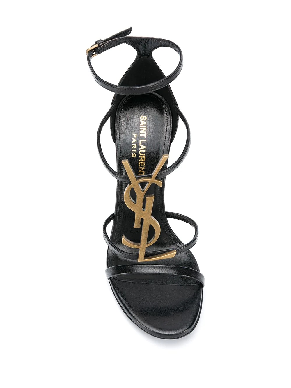 strappy logo stiletto sandals - 4