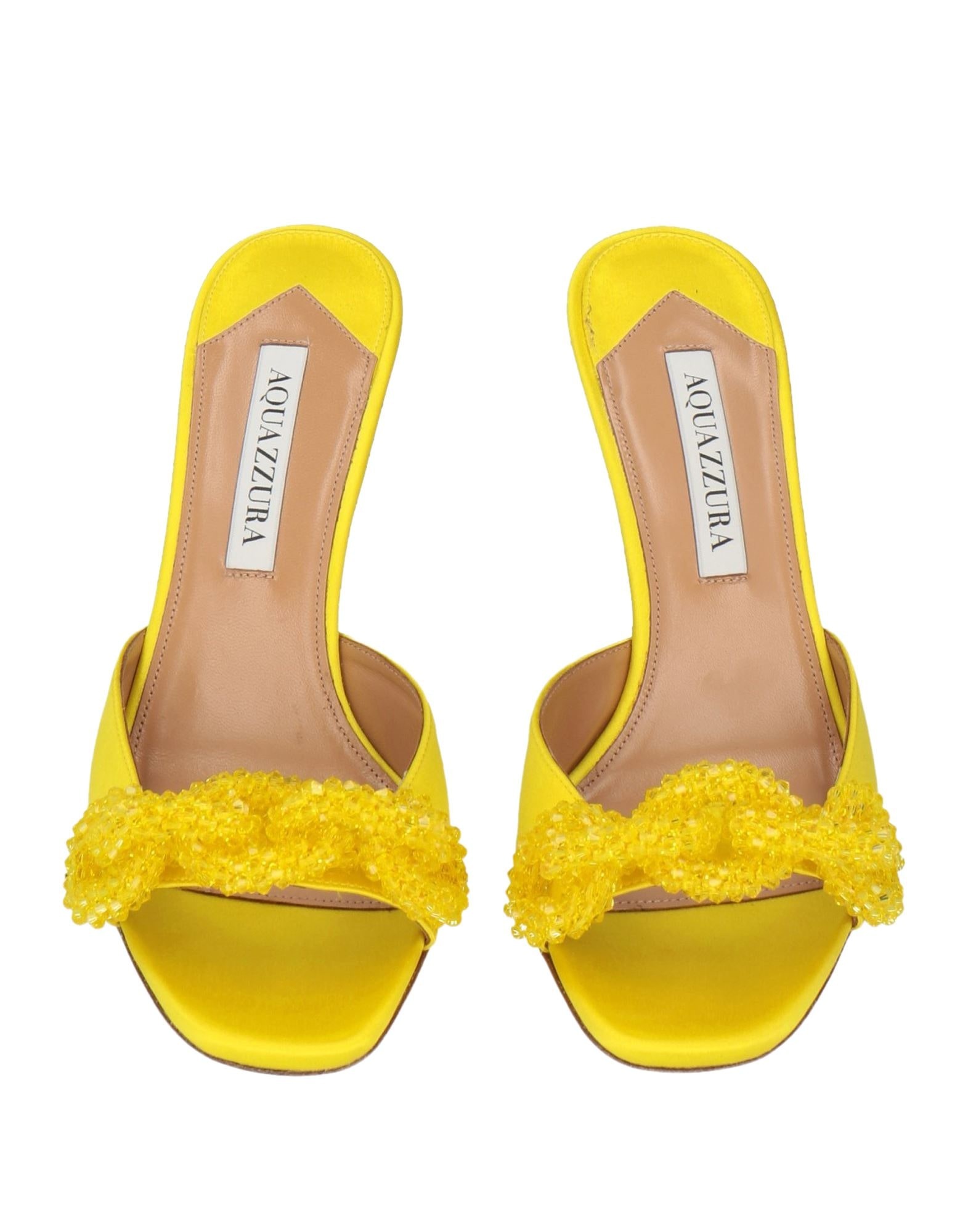 Yellow Women's Sandals - 4