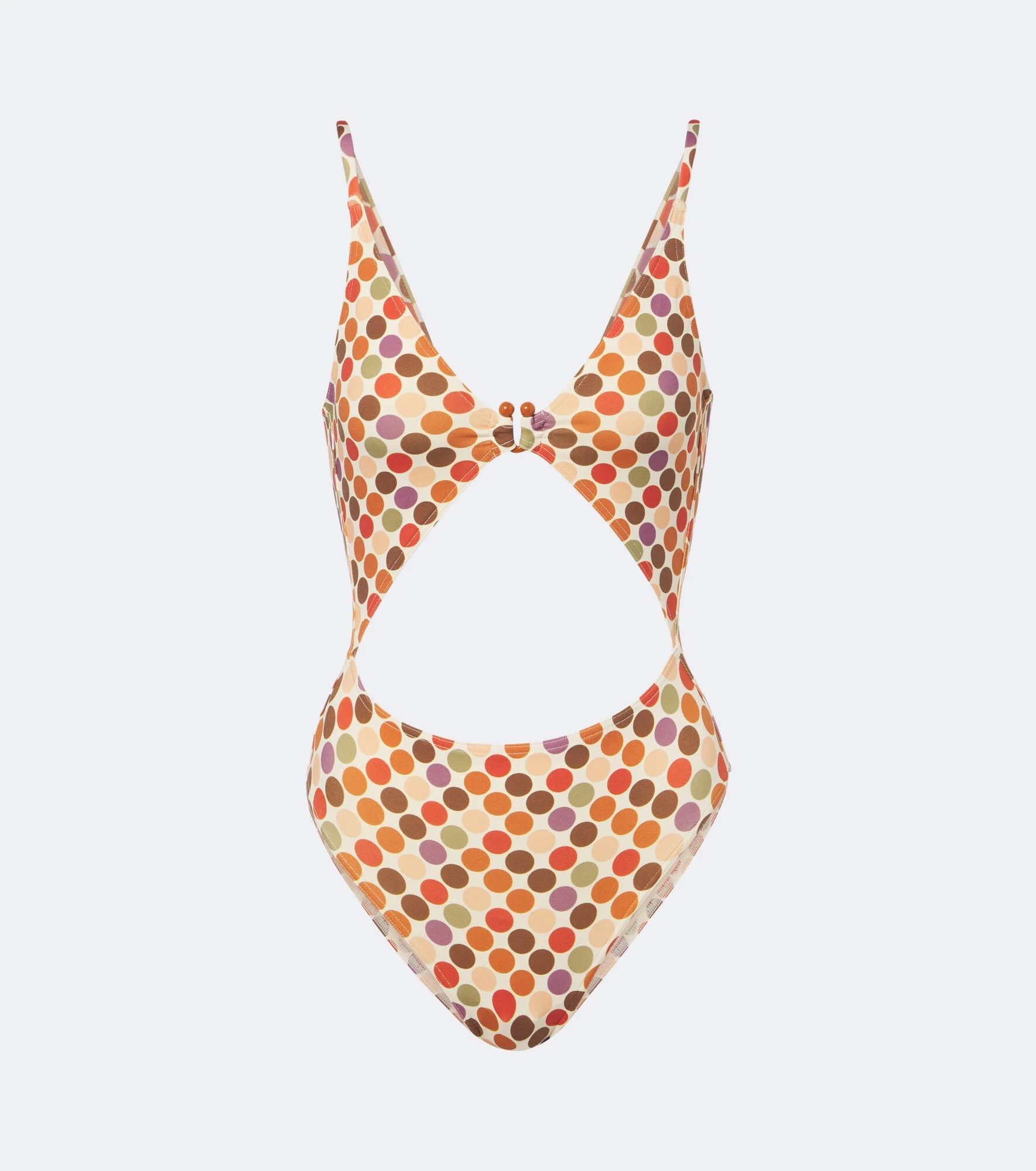 Nightlife cutout polka-dot swimsuit - 1