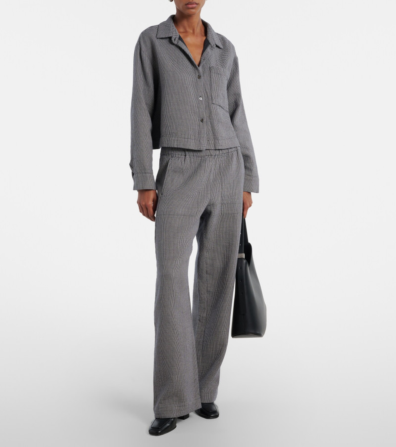 velvet Adeline houndstooth cotton shirt outlook