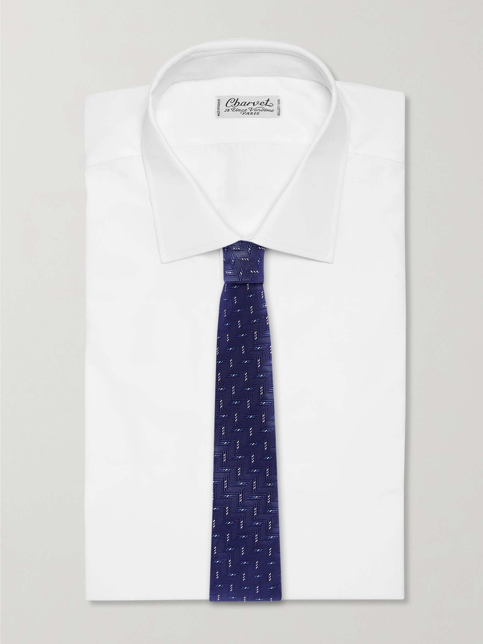 7cm Silk-Jacquard Tie - 2