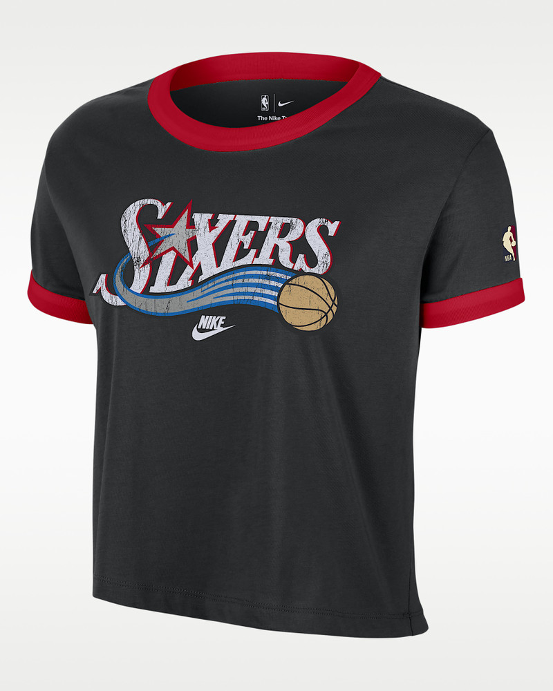 Philadelphia 76ers Essential Hardwood Classics Women's Nike NBA T-Shirt 1