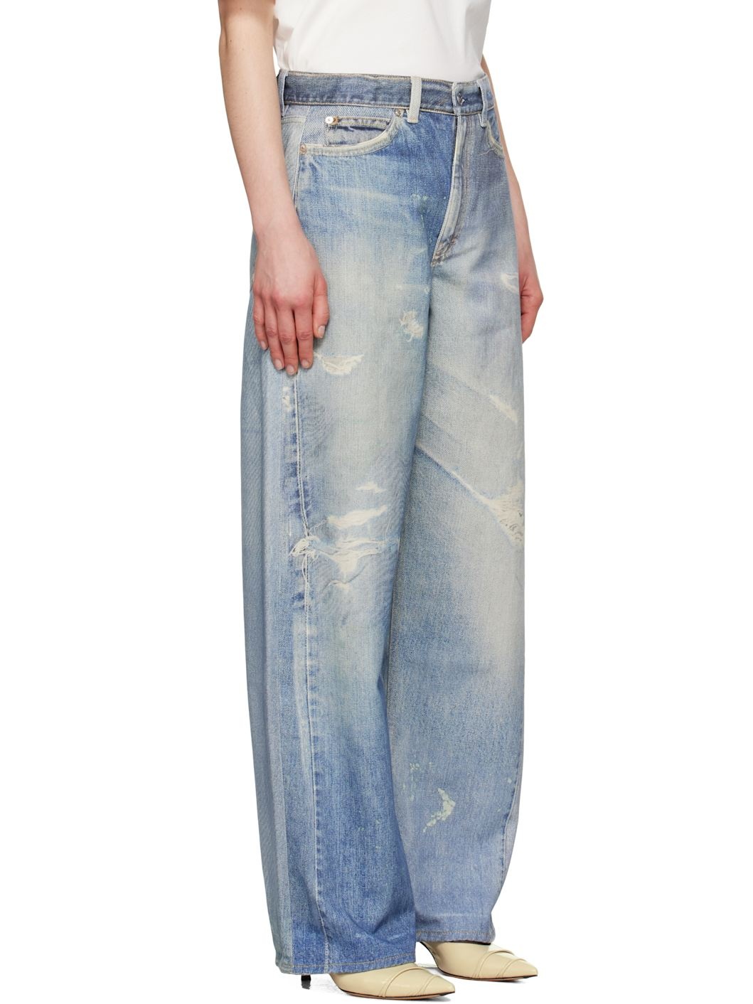 Blue Full Cut Jeans - 2
