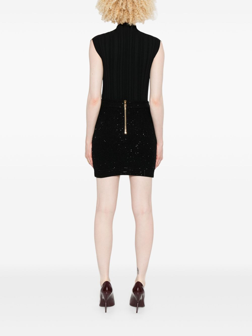 Balmain Women Tweed Mini Skirt - 3