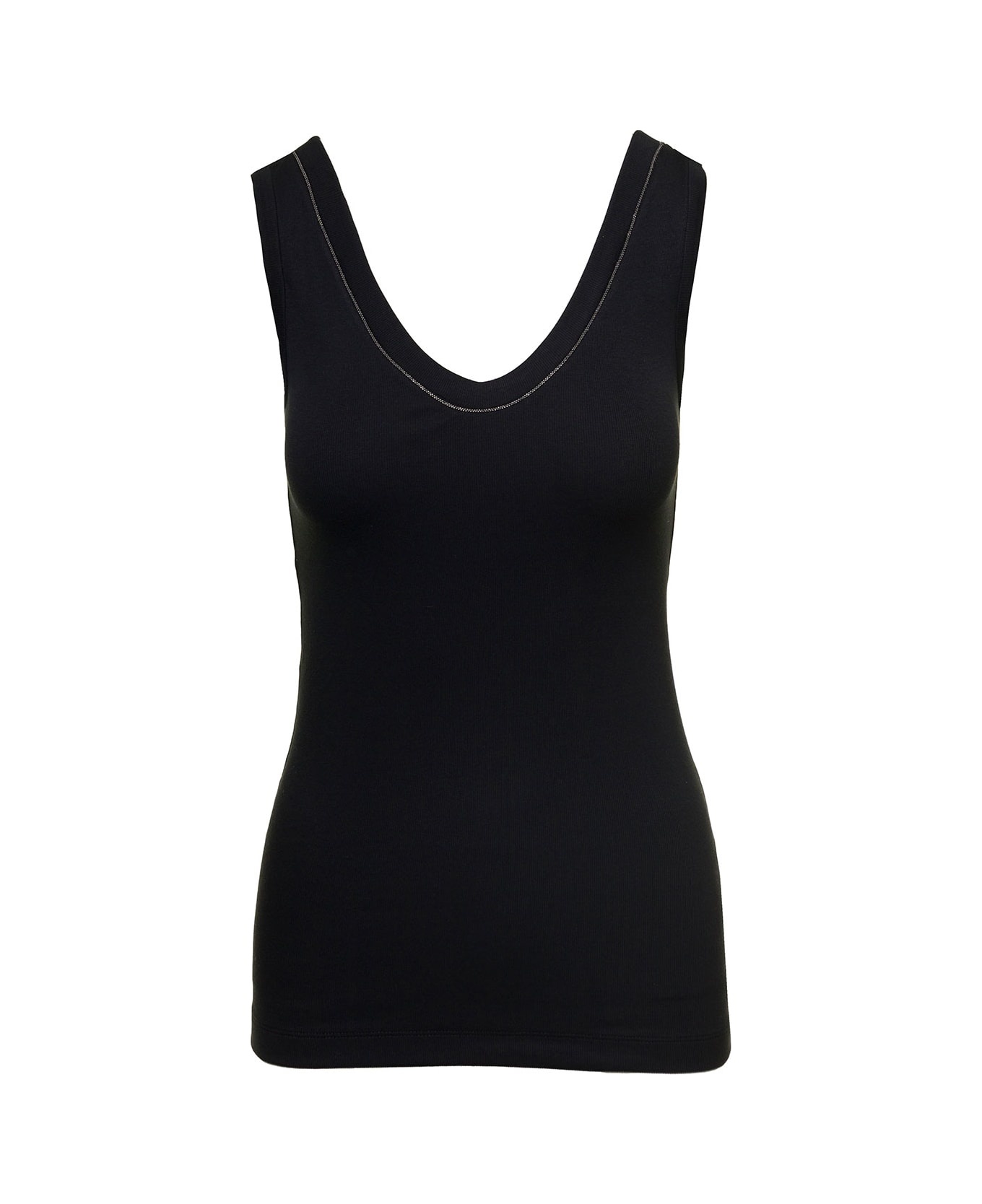 Tank Top With Monile Insert - 1