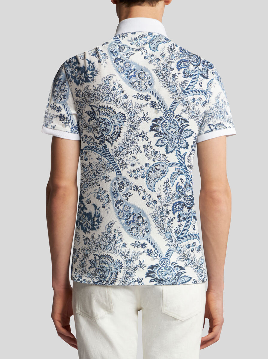 FLORAL PAISLEY POLO SHIRT - 4