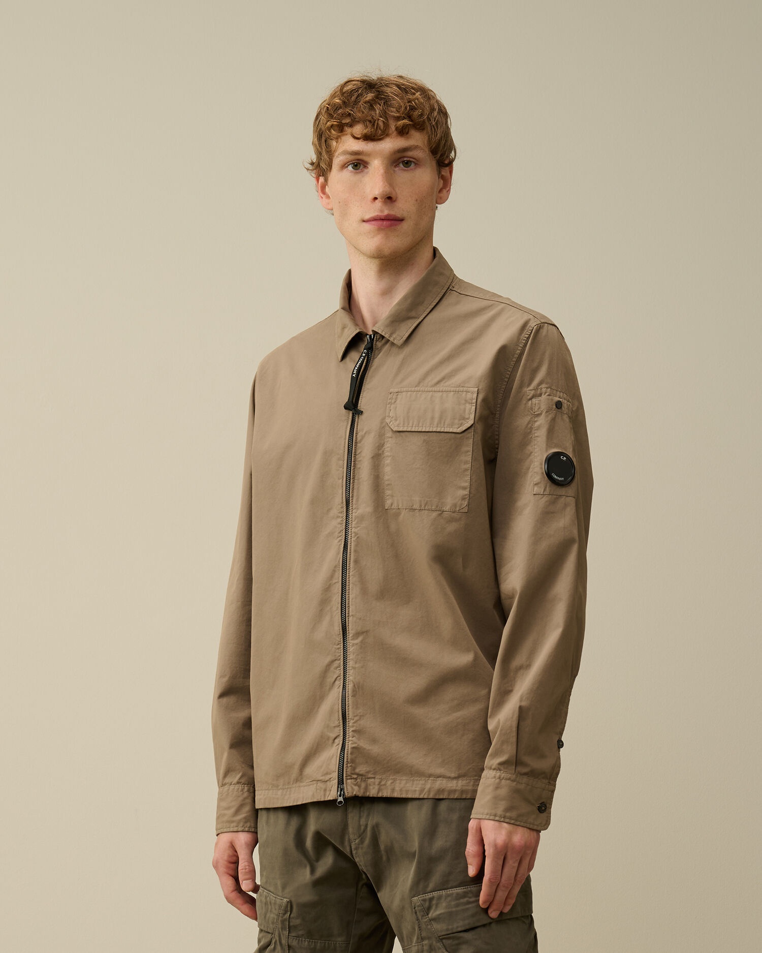 Organic Gabardine Zipped Overshirt - 2