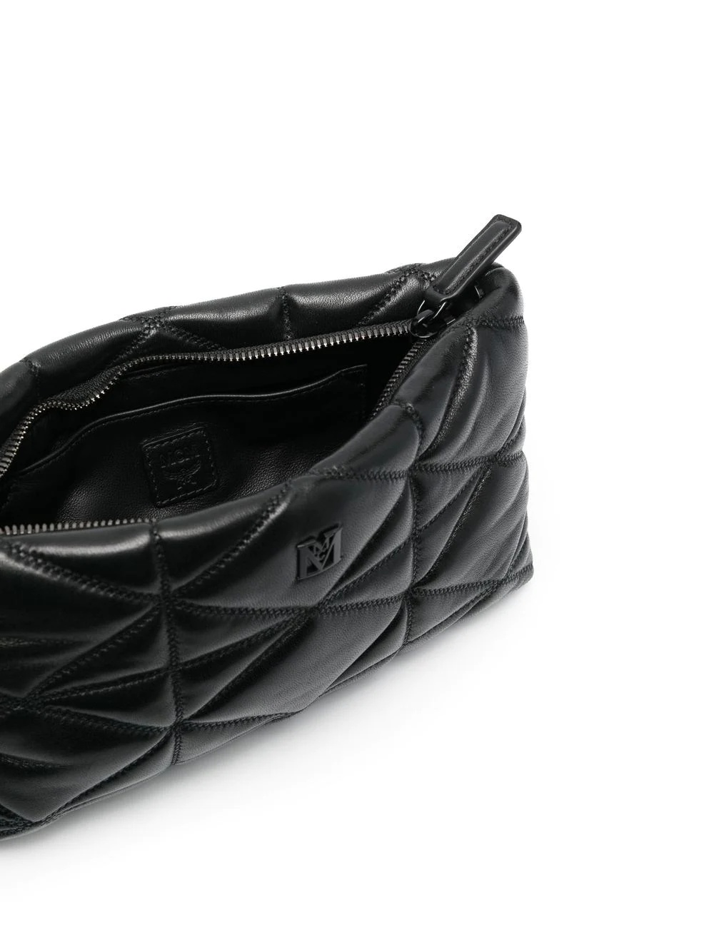 Mcm Travia Shoulder Bag in Cloud Quilted Leather Black Leather
