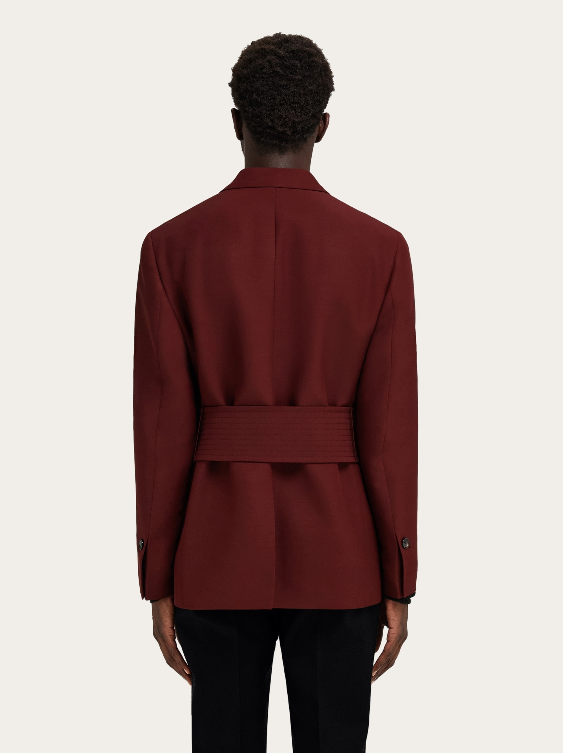Single breasted belted jacket - 3