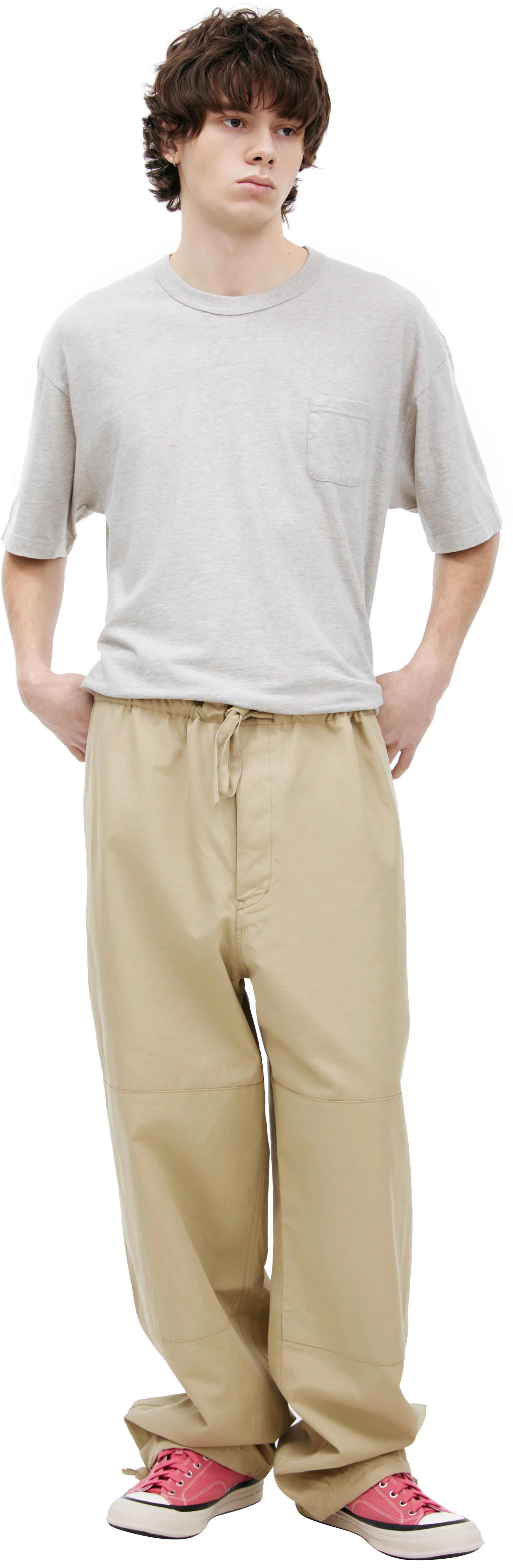 WIDE COTTON TROUSERS - 1