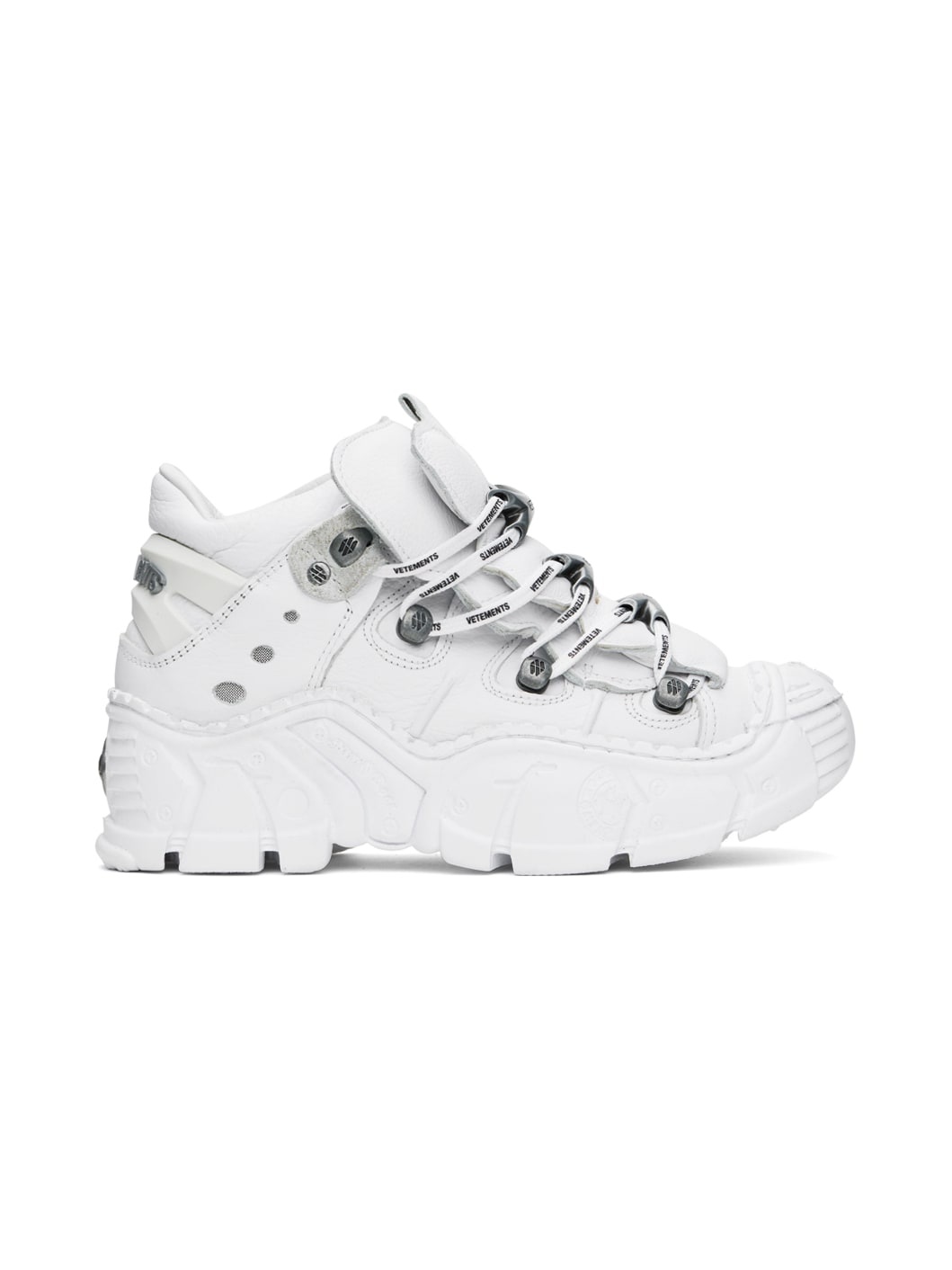 White New Rock Edition Race Sneakers - 1