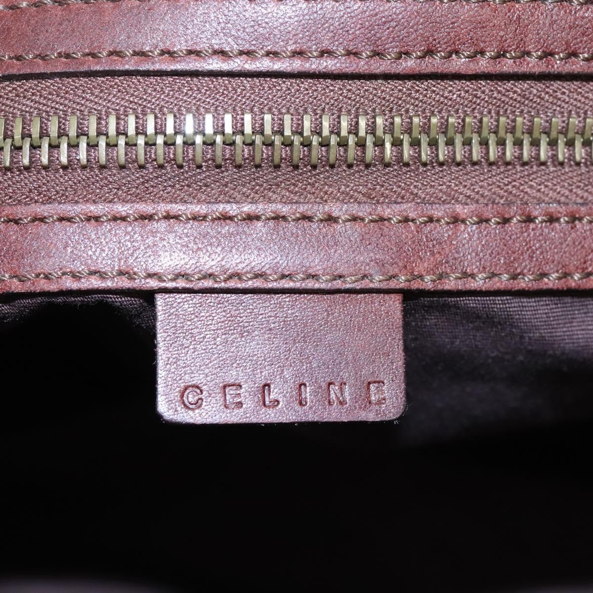 CELINE Hand Bag Leather Brown Gold - 15