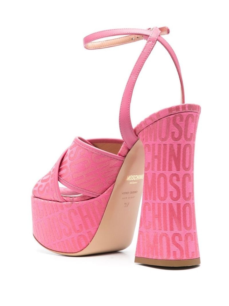 145mm logo-print platform sandals - 3