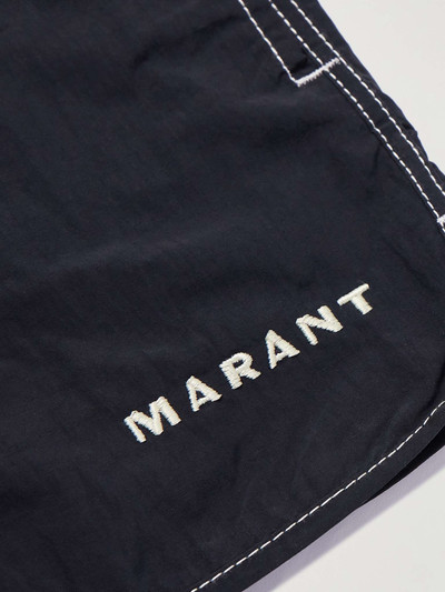 Isabel Marant Vicente Straight-Leg Short-Length Logo-Embroidered Swim Shorts outlook