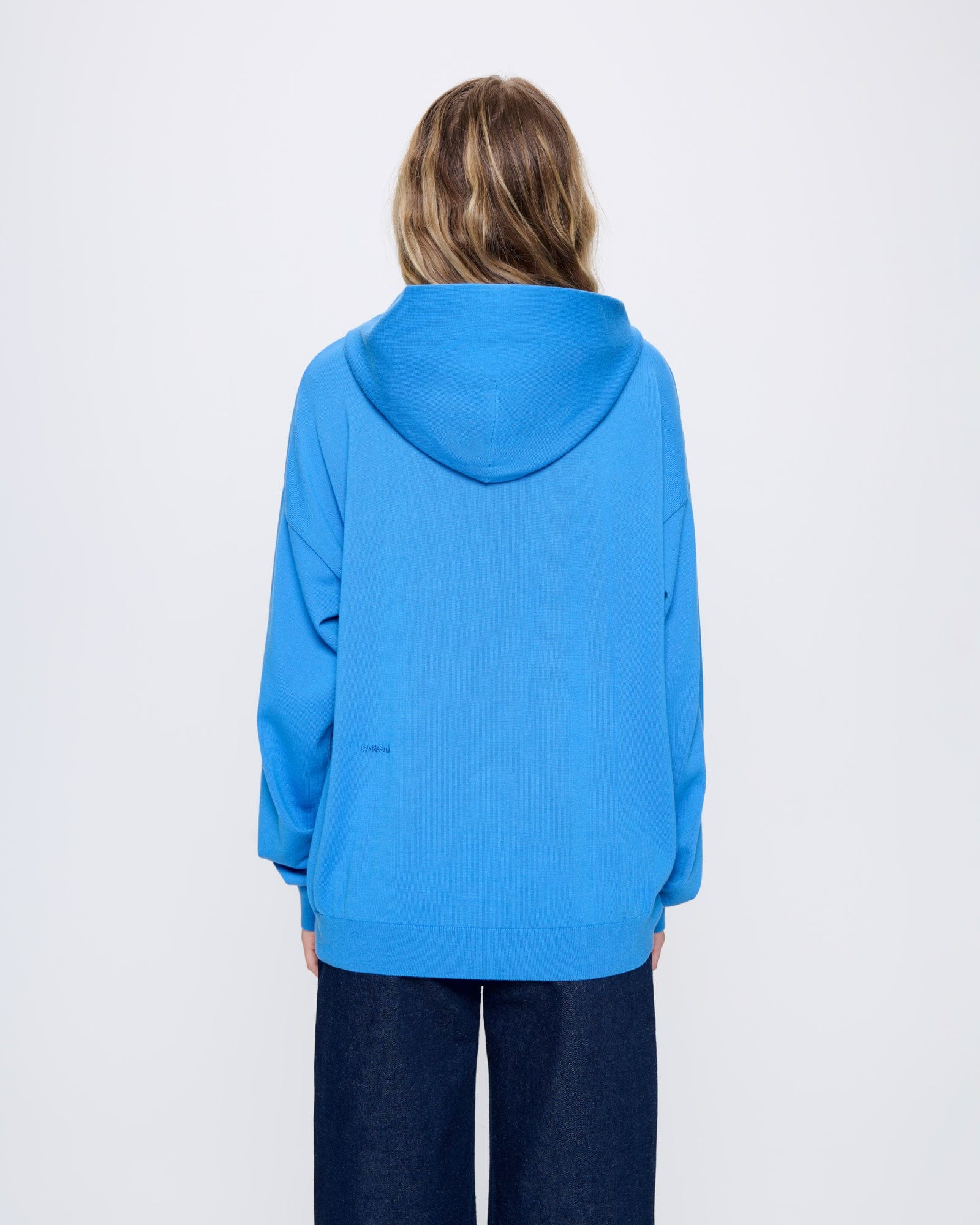 Womens DNA Knitted Hoodie - Geyser Blue - 5