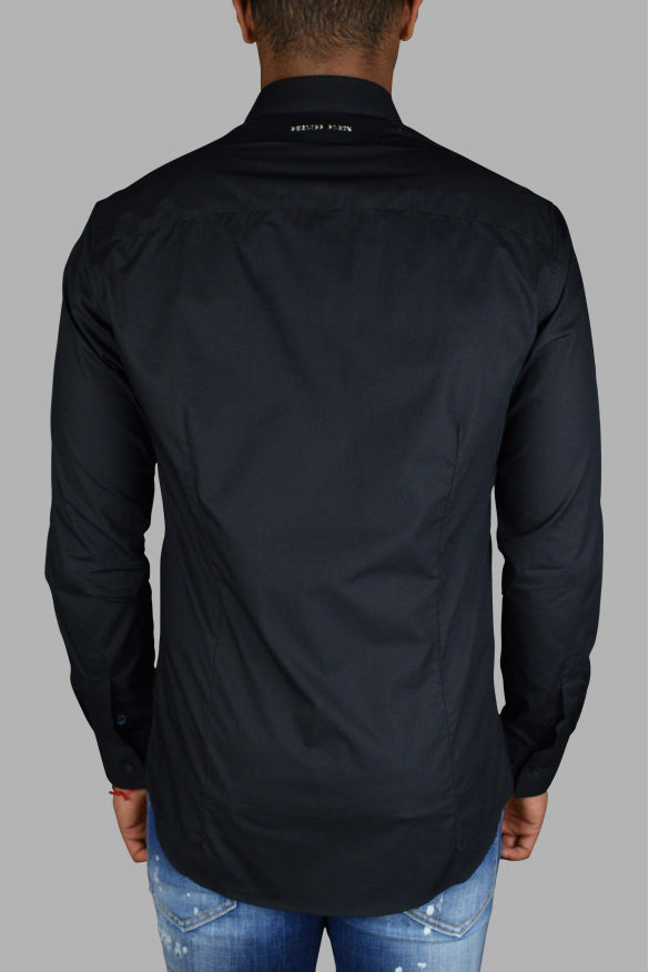 Philipp Plein Men Diamond Cut Ls Skull Shirt - 4