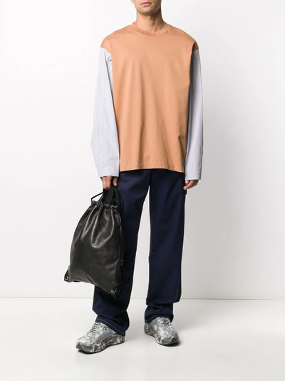 Marni striped sleeve T-shirt outlook