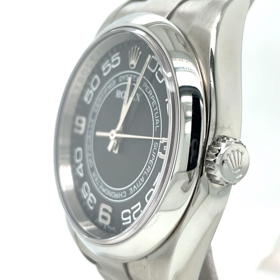Pre-owned Rolex Oyster Perpetual Automatic Black Dial Men's Watch 116000BKCOAO - 4