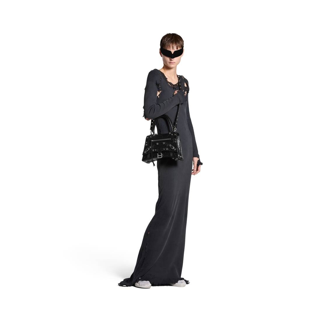 Women's Hourglass X Le Cagole Medium Handbag in Black - 2