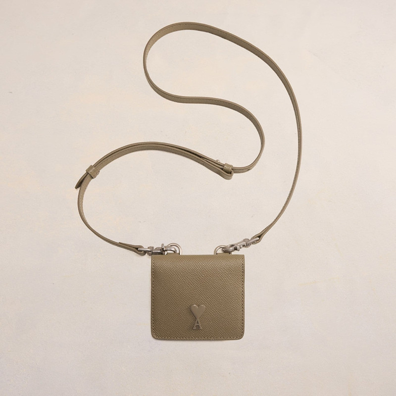 AMI Paris Ami De Coeur Strap Card Holder outlook
