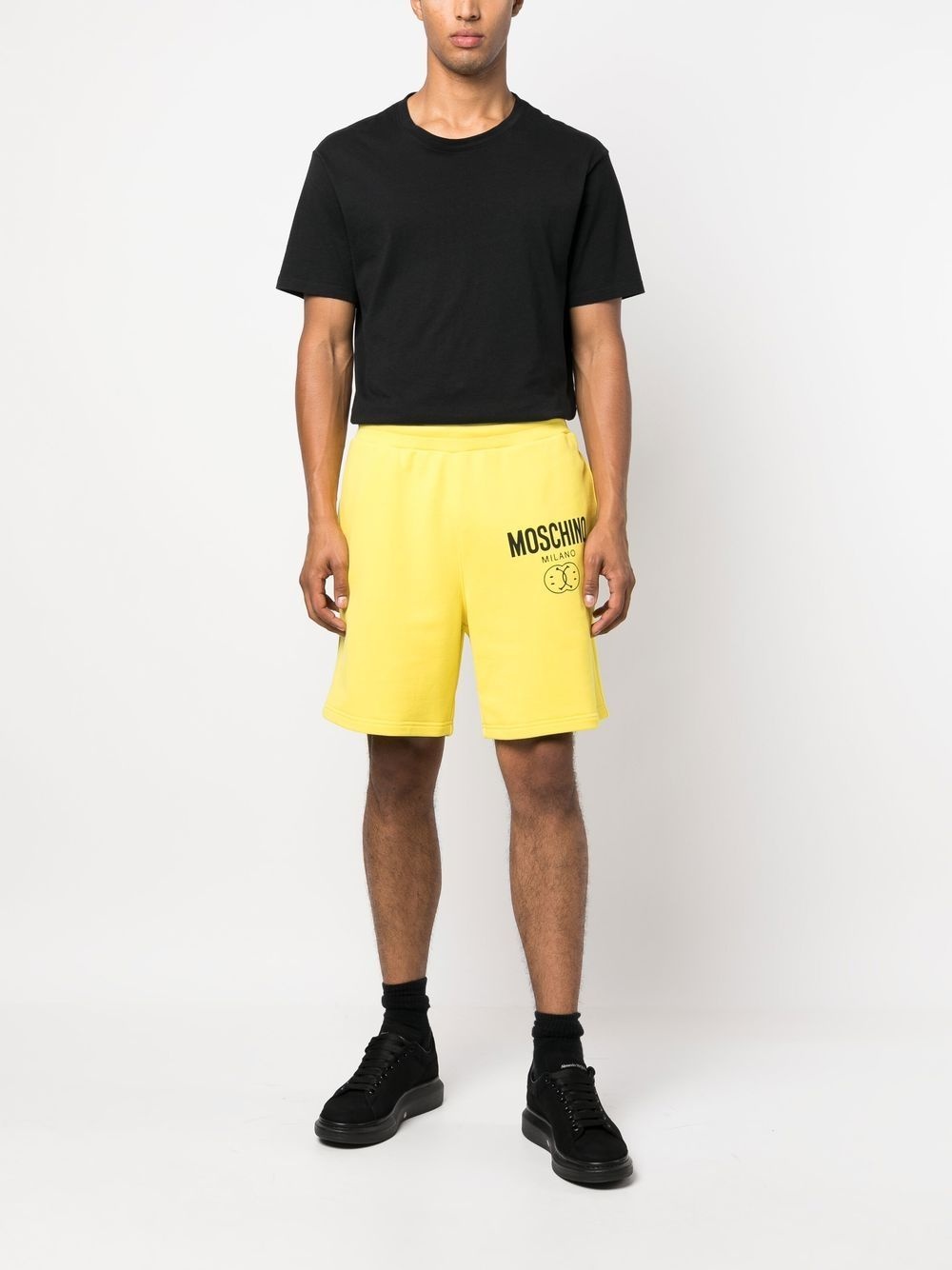 logo-print track shorts - 2