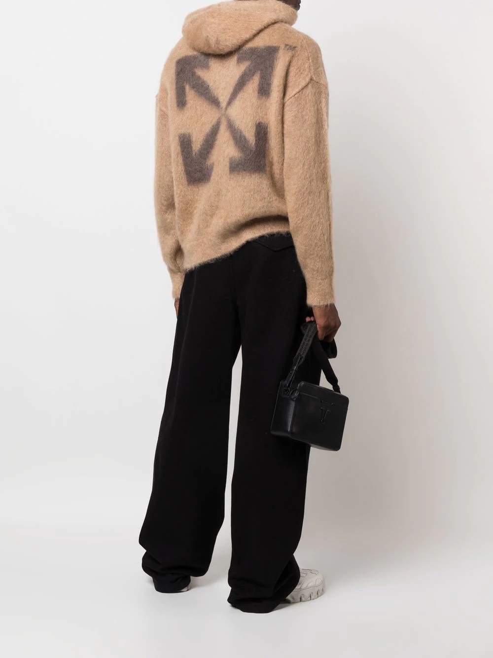 Arrows brushed drawstring hoodie - 3