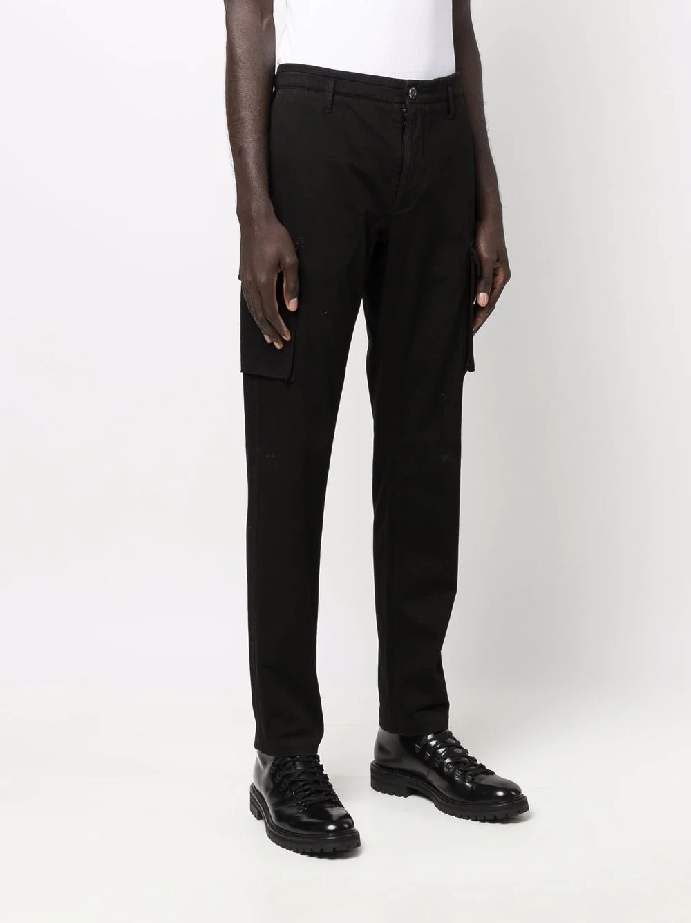 slim-fit cargo trousers - 3