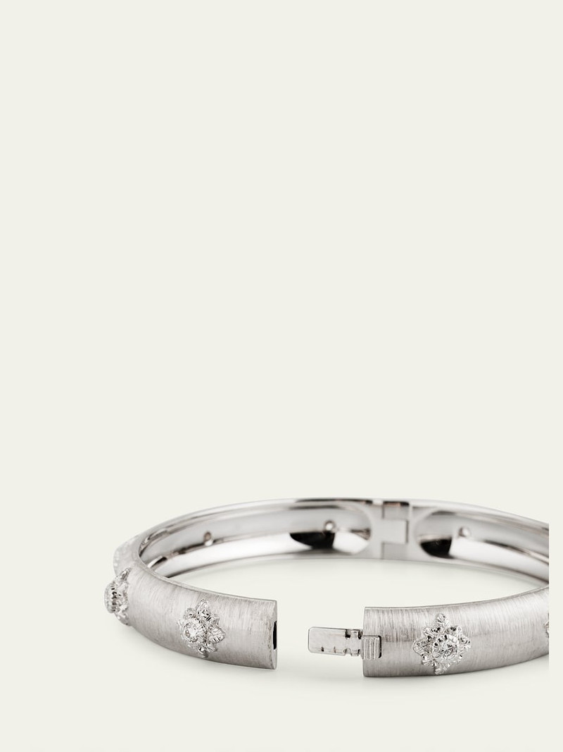 Buccellati Macri Bombe 18K White Gold Diamond Cuff, 8mm outlook