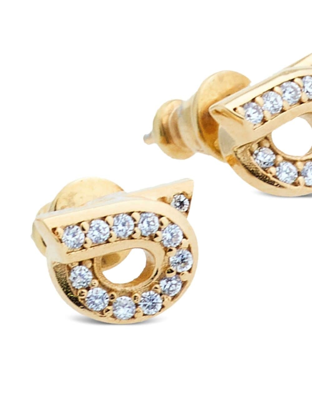 Gancini rhinestone-embellished earrings - 3