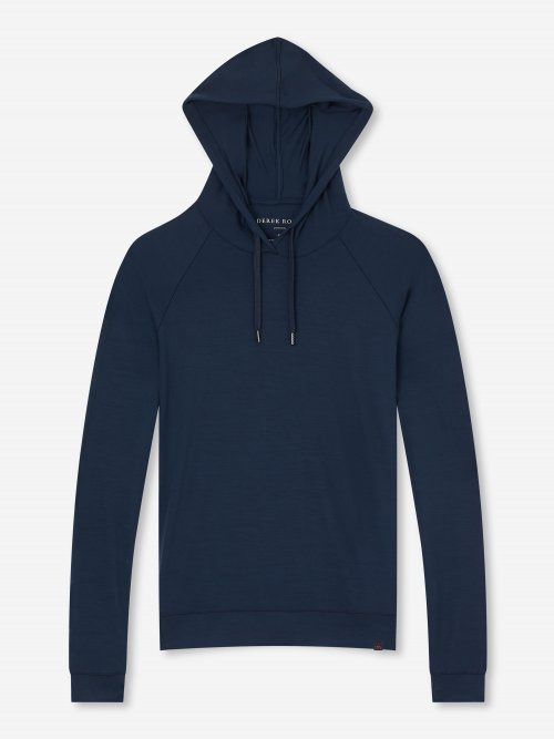 Women's Pullover Hoodie Basel Micro Modal Stretch Navy - 8