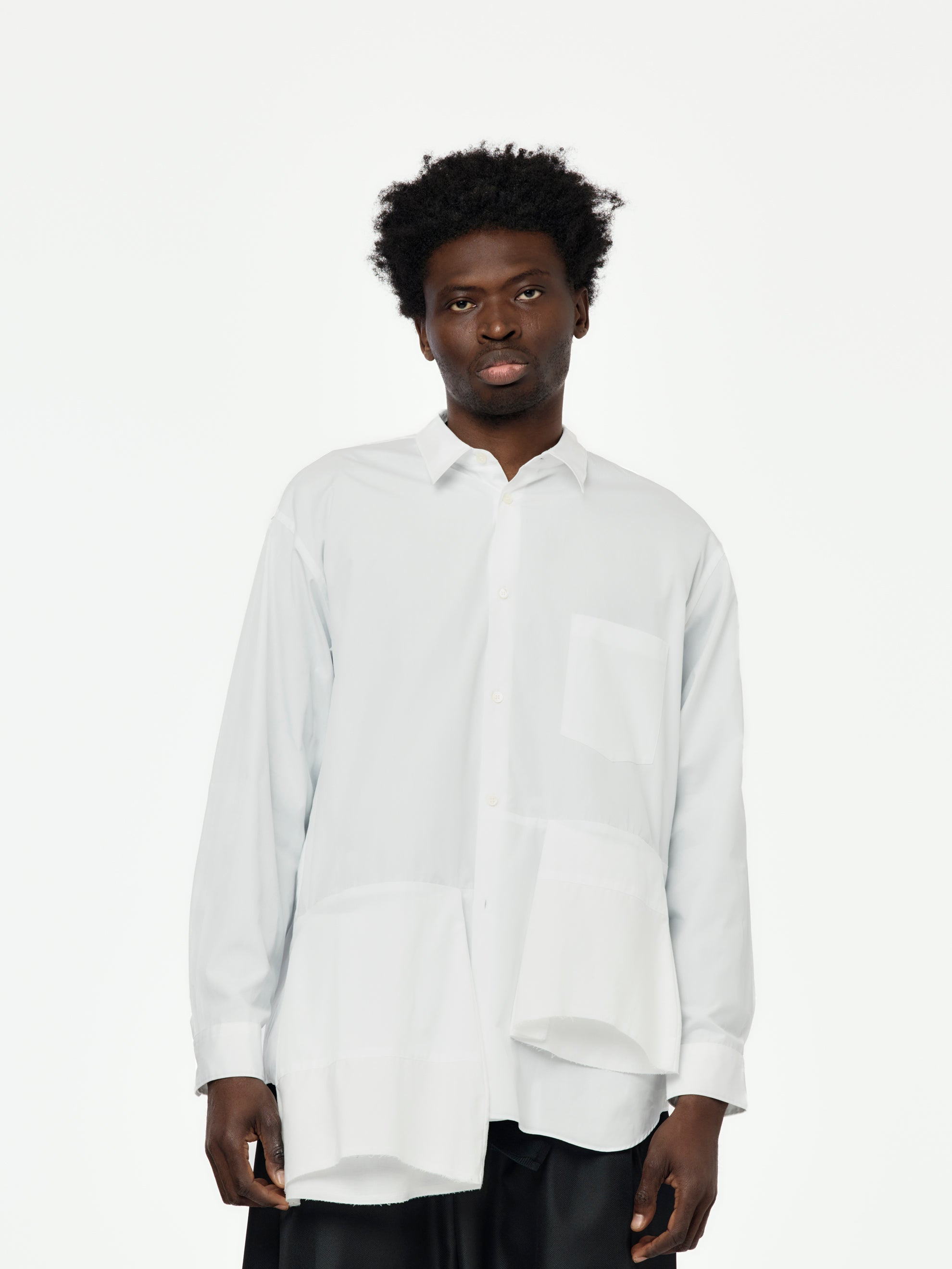 HOMME PLUS SHIRT (WHITE / OFF WHITE) - 1