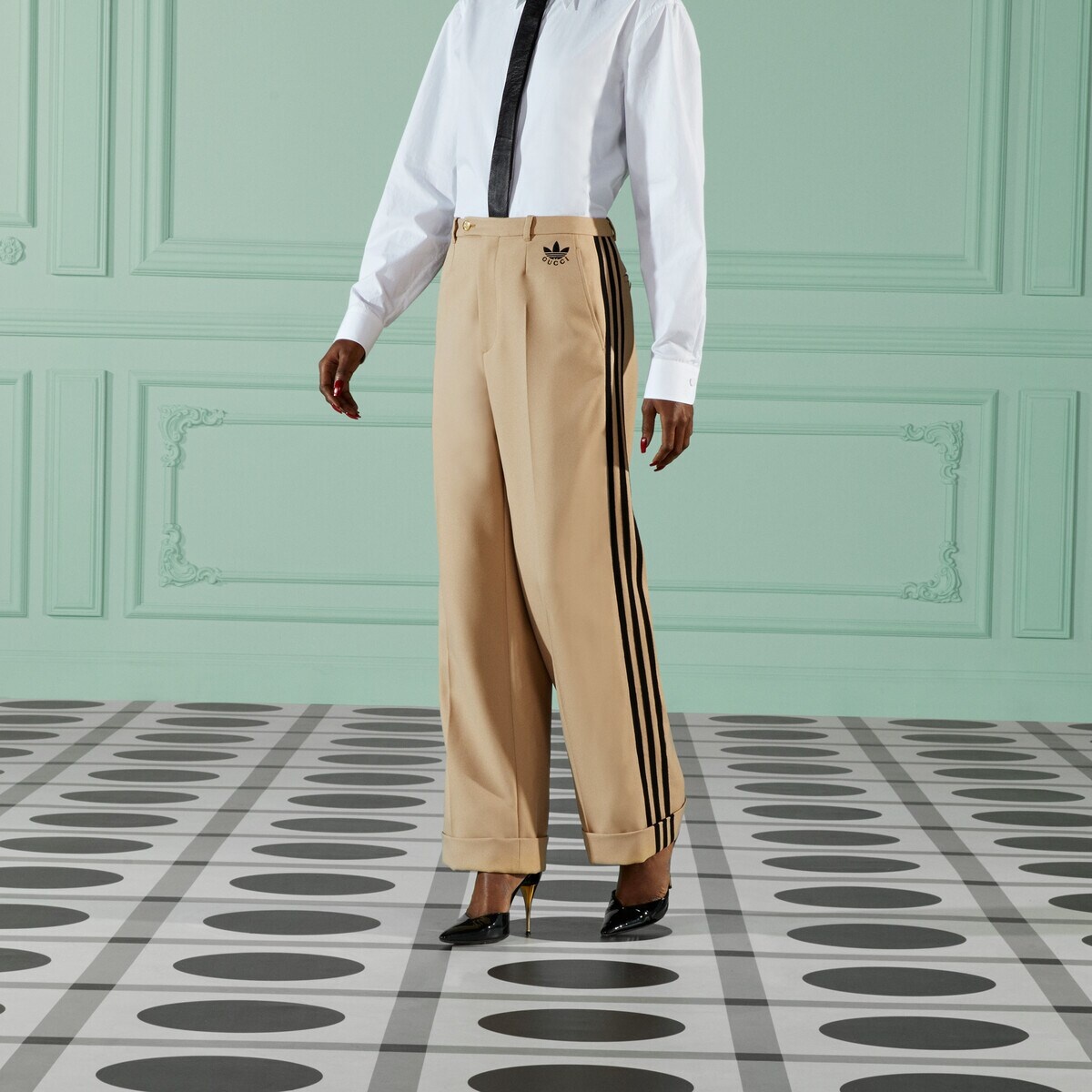 GUCCI adidas x Gucci fluid drill pant | REVERSIBLE GUCCI adidas x Gucci fluid drill pant | REVERSIBLE