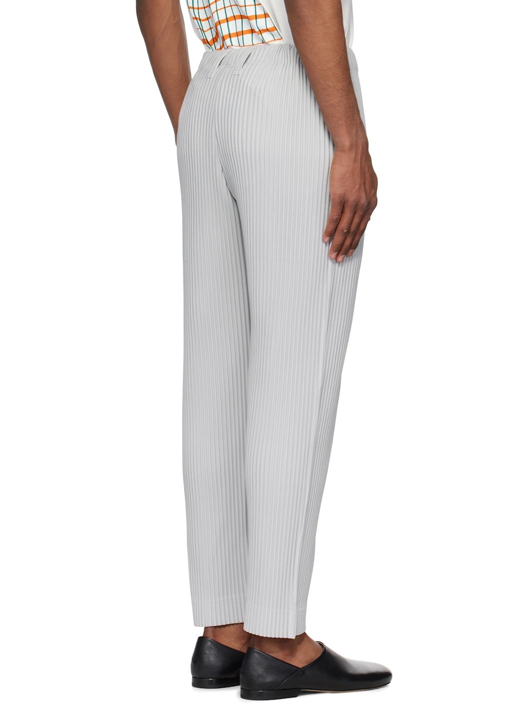 Gray Basics Trousers - 3